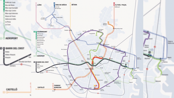 El nuevo metro que quiere Compromís con paradas en La Fe, calle de la Paz, Nou Campanar y Heron City