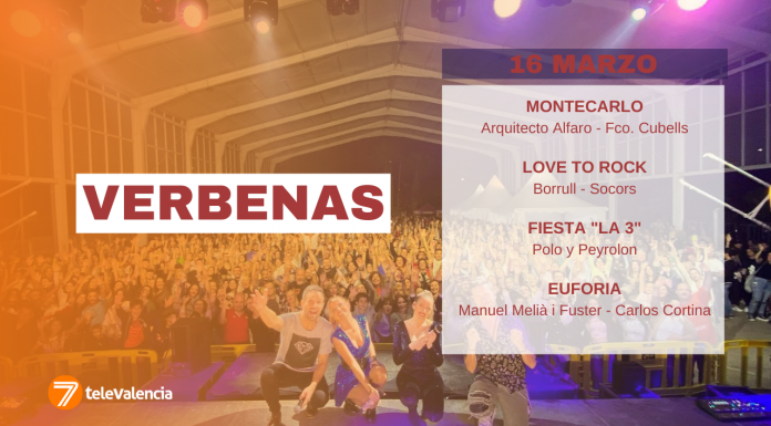 Las mejores verbenas de Fallas para este jueves en Valencia Las mejores verbenas de Fallas para hoy 16 de marzo en Valencia