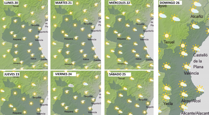 Consulta el tiempo de esta semana en Valencia Consulta el tiempo de esta semana en Valencia