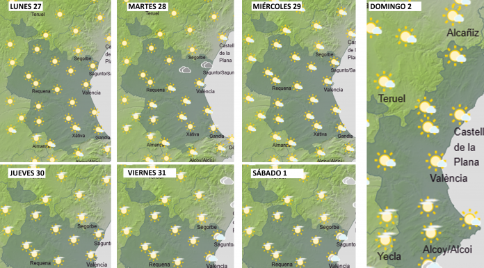 Consulta el tiempo de esta semana en Valencia Consulta el tiempo de esta semana en Valencia