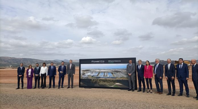 Volkswagen revela cómo será la gigafactoría de Sagunt con Felipe VI y Sánchez en la colocación de la primera piedra Volkswagen revela cómo será la gigafactoría de Sagunt con Felipe VI y Sánchez en la colocación de la primera piedra