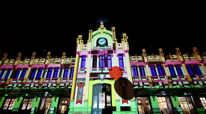 Espectaculares proyecciones en la Estación del Norte