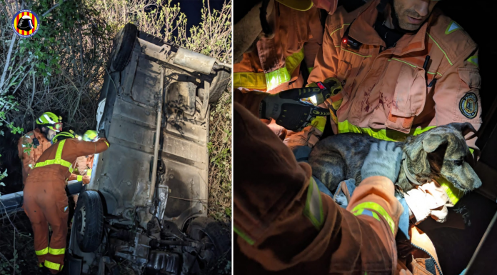 Muere un conductor al caer con su coche por un barranco de Valencia Muere un conductor al caer con su coche por un barranco de Valencia