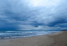 Playa en Cullera dónde se ha localizado el cadáver | Twitter @MeteoCullera