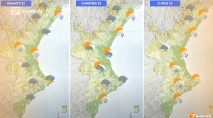 Valencia espera una semana de lluvias torrenciales Valencia espera una semana de lluvias torrenciales