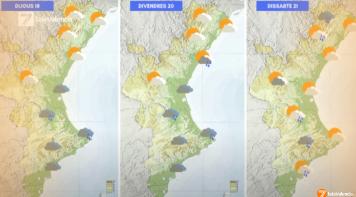 Lluvias intensas y granizo en Valencia a partir del jueves Lluvias intensas y granizo en Valencia a partir del jueves