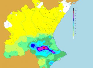 Los 25 municipios valencianos donde más ha llovido hoy