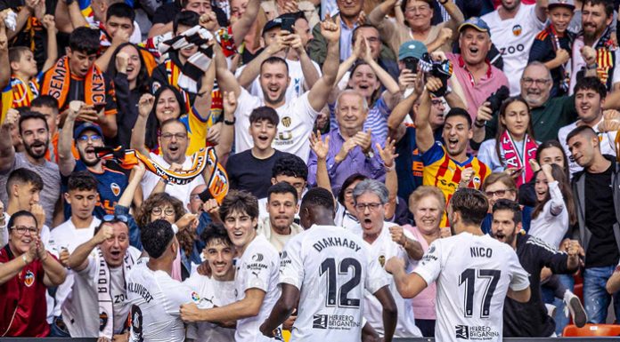El Valencia CF está virtualmente salvado del descenso virtualmente