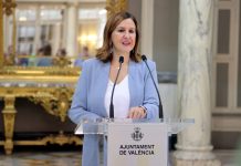 María José Català pide a La Liga que cambie la hora del partido del Valencia María José Catalá en rueda de prensa tras la celebración de la Junta de Portavoces en el Ayuntamiento de Valencia.