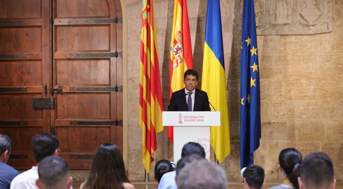 Mazón anuncia los miembros del nuevo Consell Carlos Mazón en el anuncio de la constitución del nuevo Consell.
