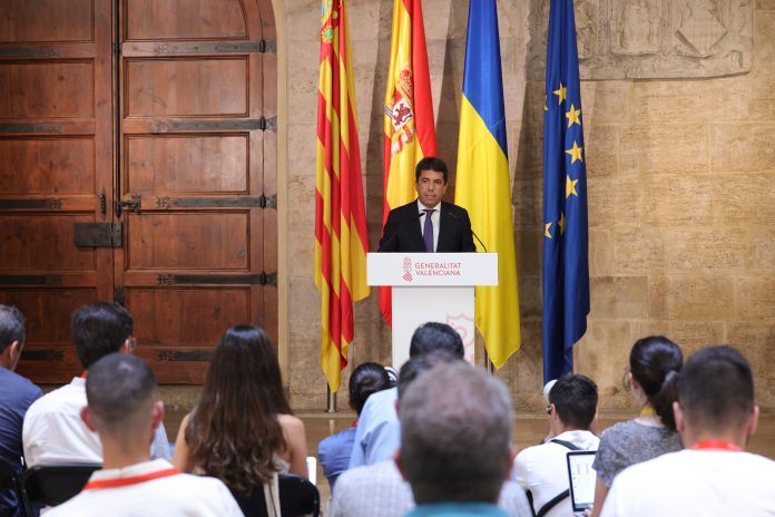 Carlos Mazón en el anuncio de la constitución del nuevo Consell.