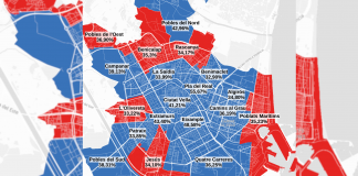 MAPA | Los resultados electorales por distritos en la ciudad de Valencia