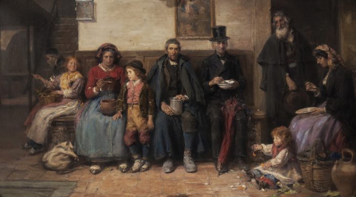 Valencia compra el cuadro de Benlliure «Sopa en el convento de Asís»