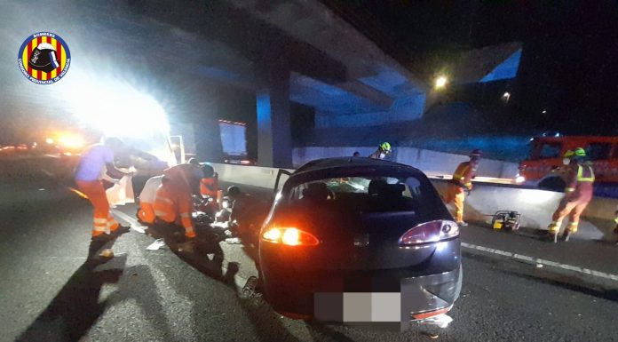 Un joven fallece en un accidente en la A-7 en El Puig
