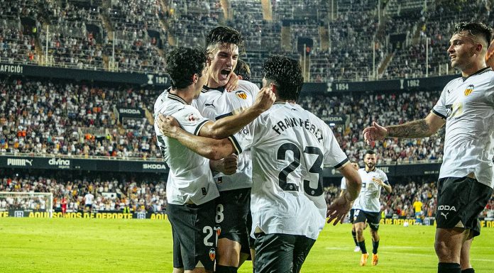 Victoria del Valencia CF ante la UD Las Palmas