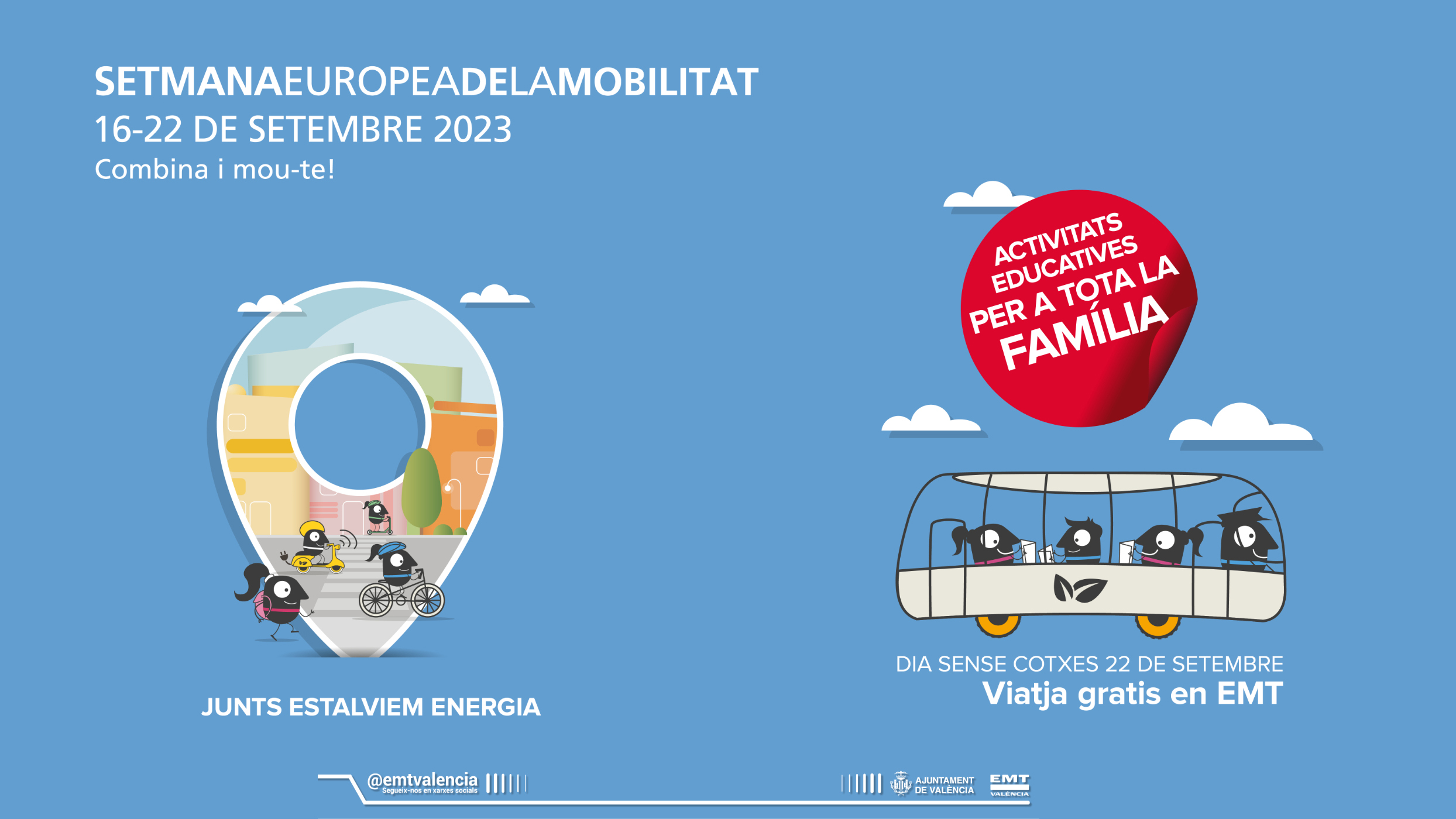 Transporte gratuito, talleres y actividades para todos los públicos en la Semana de la Movilidad de Valencia