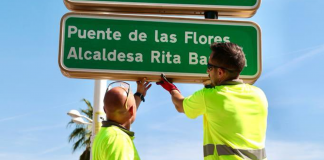 El Puente de las Flores se reconvierte en el Puente Alcaldesa Rita Barberá