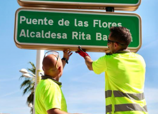 El Puente de las Flores se reconvierte en el Puente Alcaldesa Rita Barberá