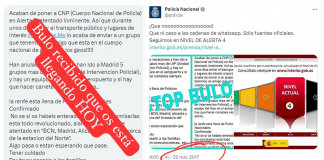 Alertan de un bulo sobre atentado terrorista "inminente" en Valencia