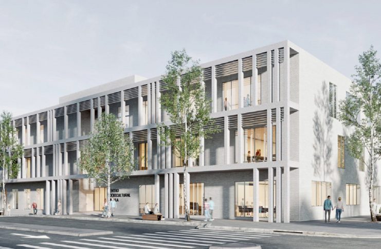 El futuro centro sociocultural de Malilla toma forma en una parcela de 2.000 m2