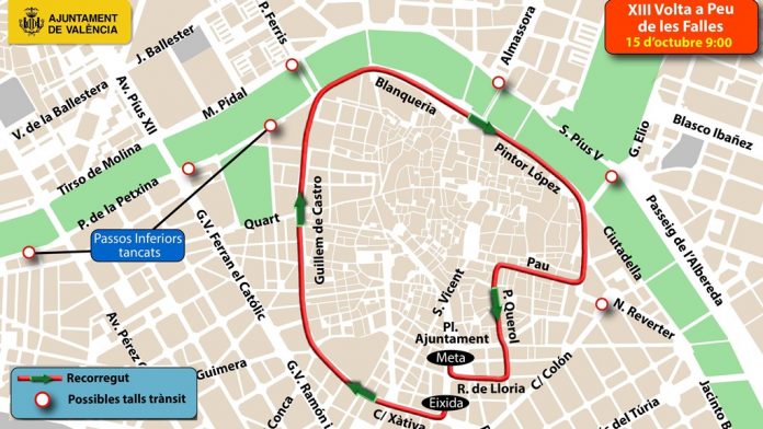 El centro de Valencia se cerrará al tráfico para celebrar la Volta a Peu de les Falles
