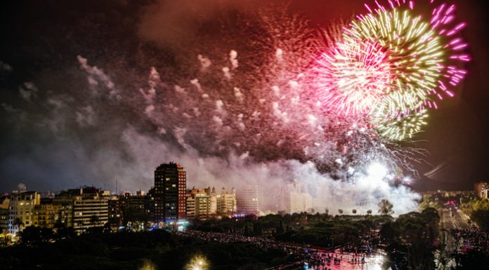 Hora y lugar del castillo de fuegos artificiales de esta noche