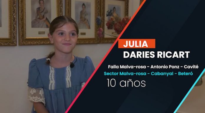 Julia Daries: «Soy fallera desde que nací»