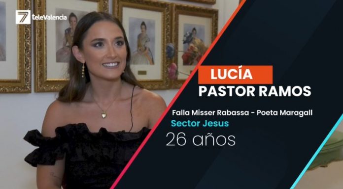 Lucía Pastor: «La Fallera Mayor es pura imagen de pasión fallera»