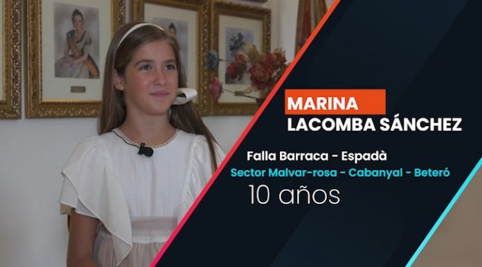 Marina Lacomba: «La Fallera Mayor Infantil representa a toda Valencia»