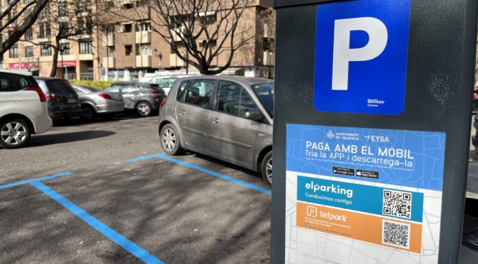 Calle de Valencia de zona azul