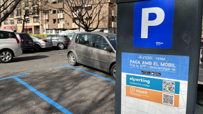 Calle de Valencia de zona azul