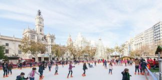 La pista de patinaje regresa al centro de Valencia