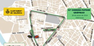 Calles cortadas y aparcamientos prohibidos este fin de semana en Valencia