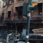 VÍDEO | Alarma en Orriols con dos incendios intencionados y seis coches calcinados