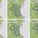 El tiempo en Valencia: semana del 23 al 28 de enero