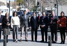 GALERÍA | Aznar visita la Alquería del Basket y se reúne con los empresarios valencianos