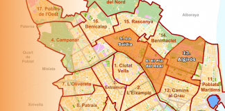 Estos son los tres barrios de Valencia con la población más envejecida