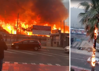 Las impactantes imágenes del incendio junto al metro de Paiporta