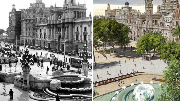 Las reformas de la Plaza del Ayuntamiento a lo largo de la historia
