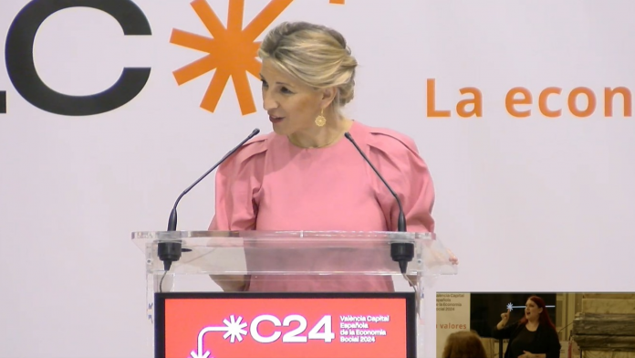 Yolanda Díaz inaugura Valencia como Capital Española de la Economía Social 2024