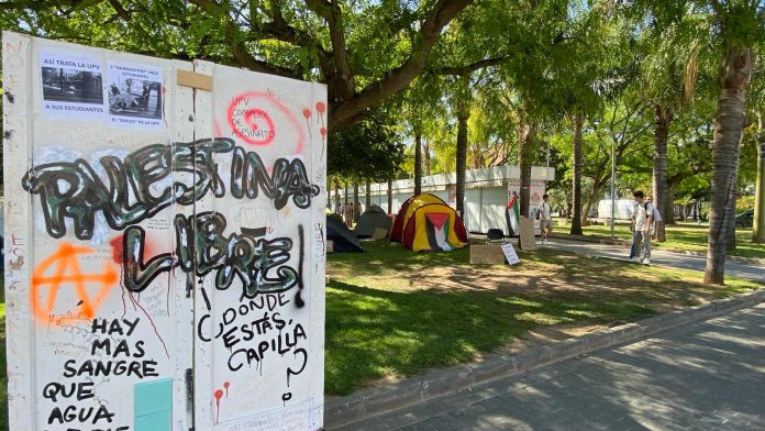 La UPV suspende el Foro de Empleo por una protesta propalestina que "compromete la seguridad"