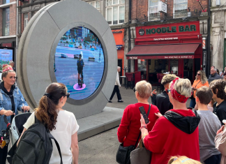 Abren un portal que une Dublín con Nueva York en tiempo real