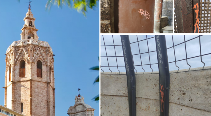 Atacan el Miguelete con grafitis permanentes