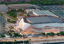 El Roig Arena a vista de pájaro: así toma forma el gran pabellón deportivo