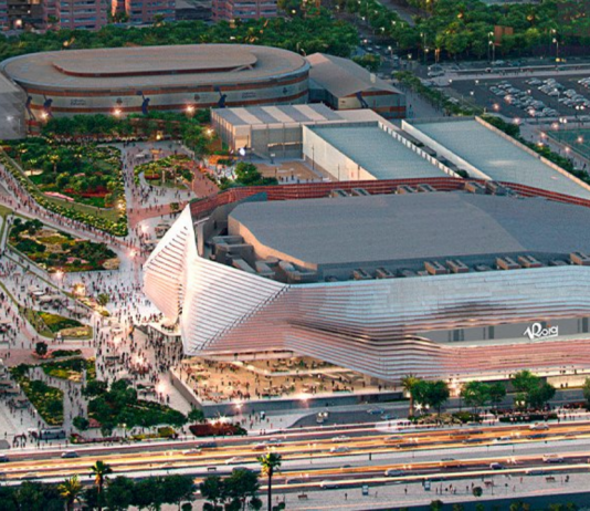 El Roig Arena a vista de pájaro: así toma forma el gran pabellón deportivo