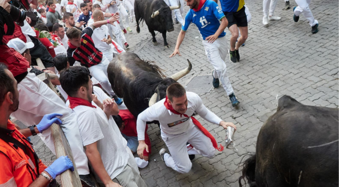 El quinto encierro de San Fermín se salda con un herido de la Comunitat Valenciana El quinto encierro de San Fermín se salda con un herido de la Comunitat Valenciana