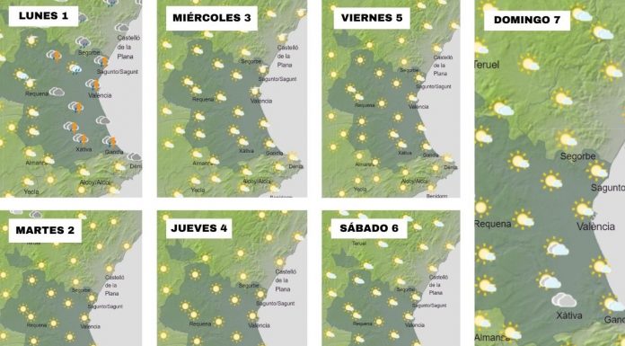 Después de la tormenta siempre llega la calma: así será el tiempo de esta semana Valencia inicia con lluvia antes de que la temperatura incremente