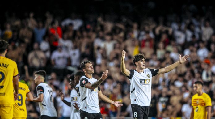 Derrota del Valencia contra el Barça en el primer partido de Liga