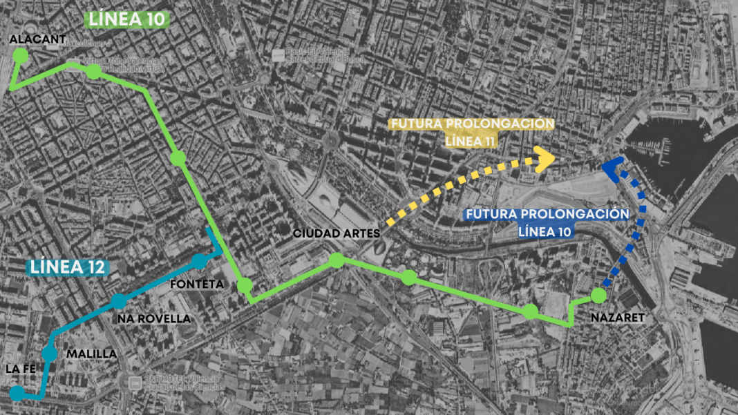 La futura Línea 12 de Metrovalencia desvela su recorrido: estas serán sus 4 paradas