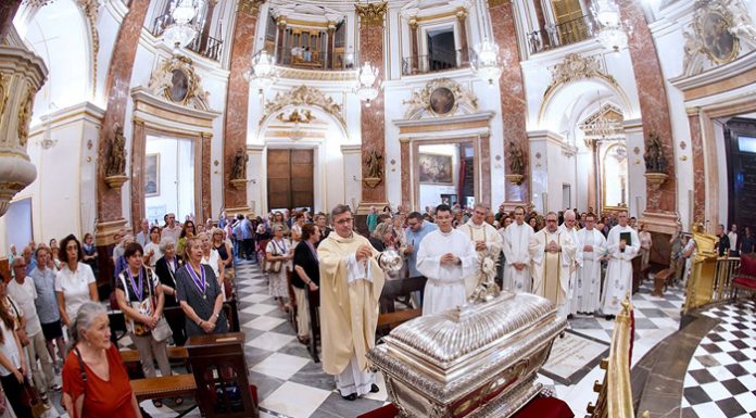 Llegan a Valencia los restos mortales de san Francisco de Borja